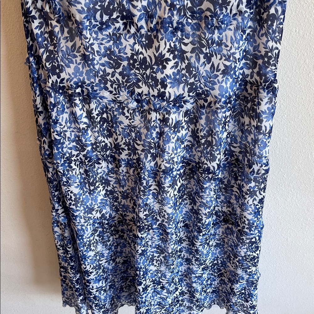 Jones New York Blue Floral Midi Dress - Picture 6 of 8